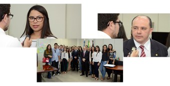 TRE-PB recebe alunos da FIP em visita Estudantes de direito de Patos visitam as instalações TRE-PB