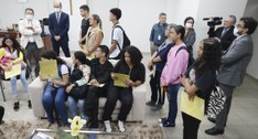 #ParaTodosVerem: Presidente do Tribunal Regional Eleitoral da Paraíba recebe alunos do ensino mé...