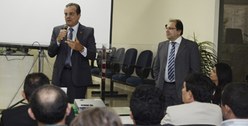 O vice-presidente do TRE-PB, desembargador Saulo Henriques de Sá e Benevides, faz encontro com j...