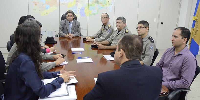 Presidente do TRE-PB recebe visita de representantes da Polícia Militar