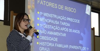 TRE-PB Tarciane Ramalho profere palestra sobre câncer de mama TRE-PB promove palestra contra câncer de mama, com a mastologista Tarciane Campos Ramalho.