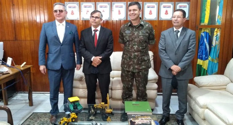 A visita de cortesia marcou o agradecimento da Justiça Eleitoral ao apoio recebido do Exército B...