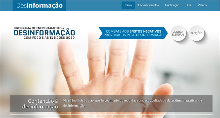 #PraCegoVer #PraTodosVerem: imagem mostra parte superior do site do Programa de Enfrentamento à ...