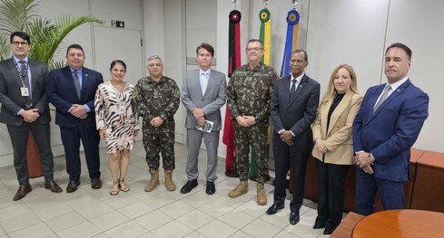 Encontro reforçou parceria institucional, caso seja necessária a inclusão de tropas federais nas...