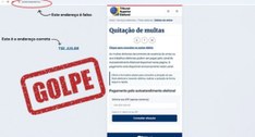 #PraTodosVerem A imagem mostra um print de um falso site da Justiça Eleitoral. Na arte tem a pal...