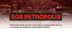 #ParaTodosVerem: Banner SOS Petrópolis.