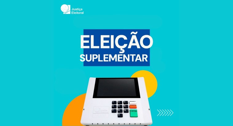 #PraTodosVerem: Na imagem aparece o logotipo da Justiça Eleitoral e a expressão “Eleição Supleme...