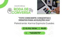 #PraTodosVerem: Na ilustração aparece um convite para uma “Roda de Conversa” sobre voto conscien...