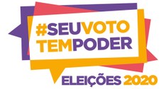 DESCRIÇÃO FOTOGRÁFICA
#PraCegoVer: Na fotografia aparece o logo das Eleições 2020.