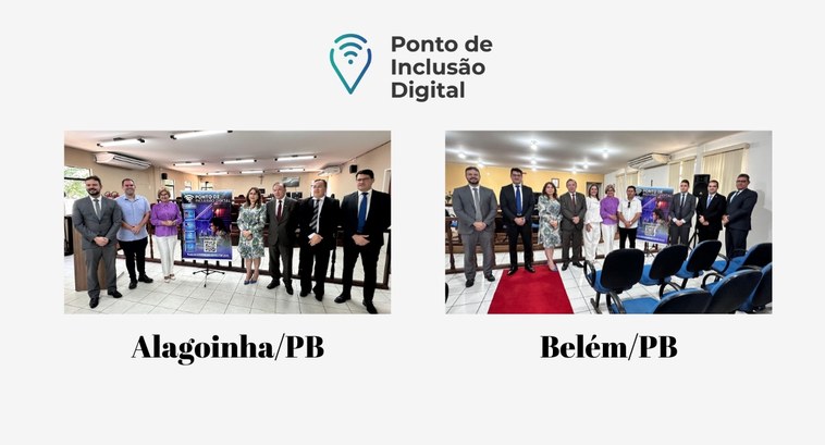 Mais dois municípios paraibanos passam a ter Ponto de Inclusão Digital Os municípios paraibanos de Alagoinha e Belém inauguram nesta sexta-feira (1º) o espaço que perm...