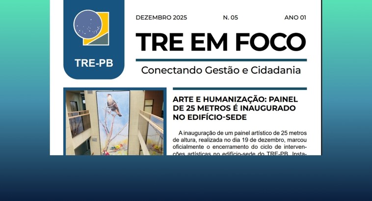 #PraTodosVerem: Na imagem aparece a capa da 5ª edição do Boletim TRE em Foco.