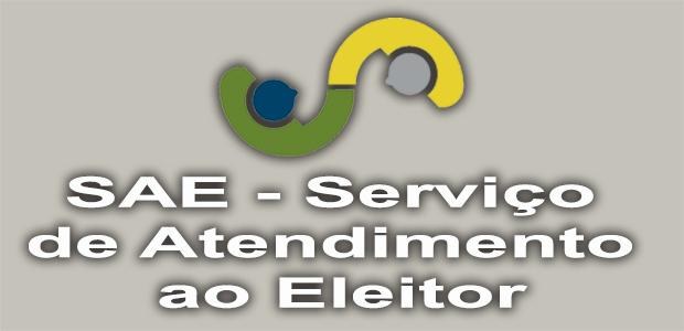 #PraCegoVer: Banner com o logotipo do Serviço de Atendimento ao Eleitor