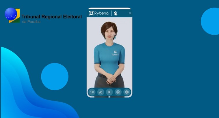 Tecnologia Rybená amplia acessibilidade na Intranet da Justiça Eleitoral paraibana #PraTodosVerem: Banner com o logo do Tribunal Regional Eleitoral da Paraíba à esquerda e no alto...