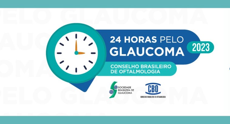 #PraTodosVerem: Na imagem aparece a logomarca da Campanha 24 horas pelo Glaucoma, com o desenho ...