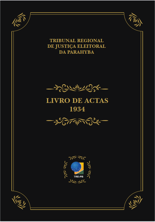 TRE-PB Capa Livro de Actas 1932