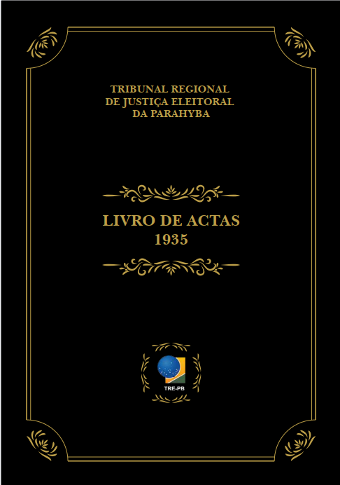 TRE-PB Capa Livro de Actas 1935