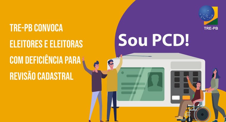 TRE-PB convoca eleitores e eleitoras com deficiência para Revisão Cadastral A revisão cadastral do eleitor com deficiência visa ao controle adequado desse eleitorado, dando...