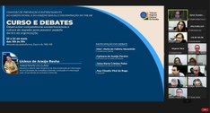 #PraTodosVerem: na imagem aparece a tela do aplicativo com Zoom, aparece o banner do evento, com...