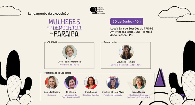 TRE-PB EXPOSIÇÃO MULHERES PELA DEMOCRACIA