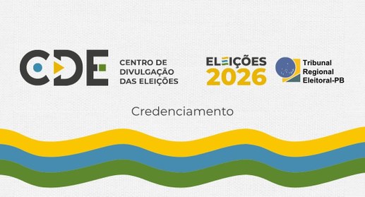 #PraTodosVerem: Card do Centro de Divulgação das Eleições (CDE) com os logotipos das Eleições 20...