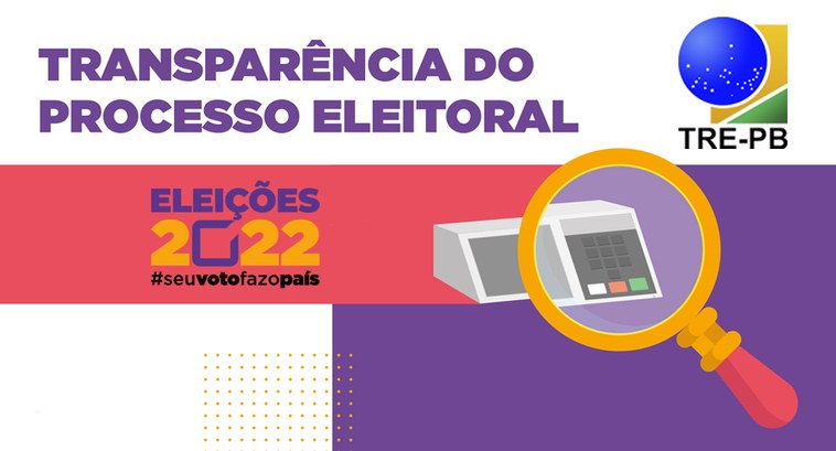 #PraTodosVerem: Na imagem aparece o desenho de uma urna eletrônica sendo analisada com uma lupa.