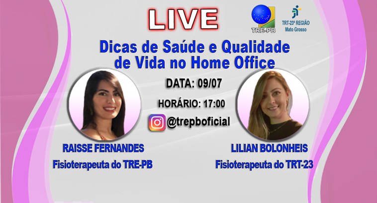 TRE-PB LIVE DICAS DE SAÚDE