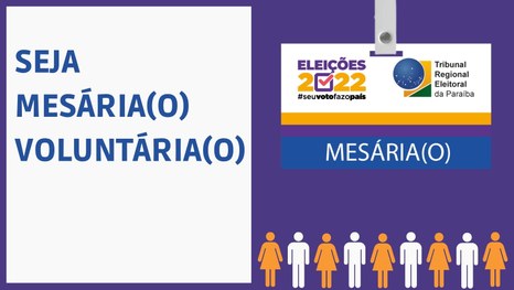 TRE-PB MESÁRIO 2022