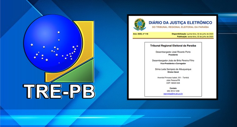 TRE-PB NOVO DJE TRE-PB NOVO DJE