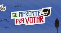 #PraTodosVerem: Card retangular onde aparece o desenho de uma lua crescente, dois pássaros e uma...